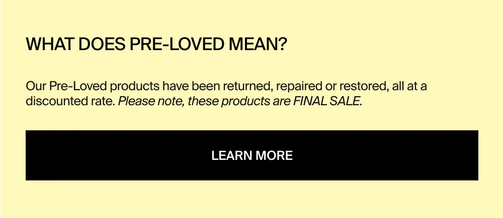 What does Pre-Loved mean?