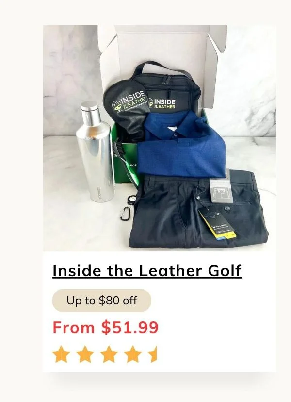 Inside the Leather Golf Gear Box For Men and Women