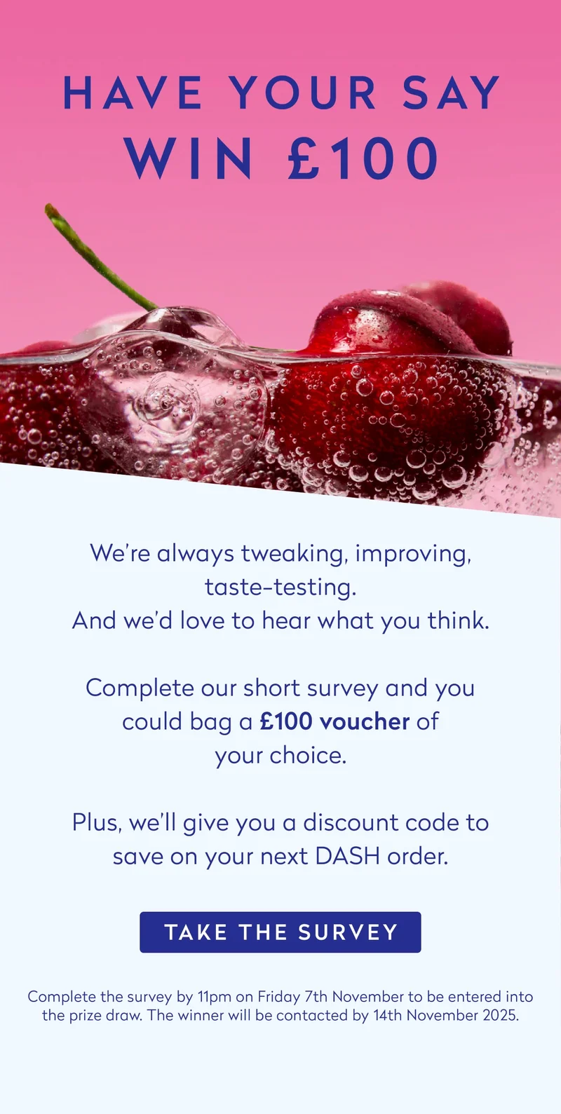 WIN £100 voucher of your choice