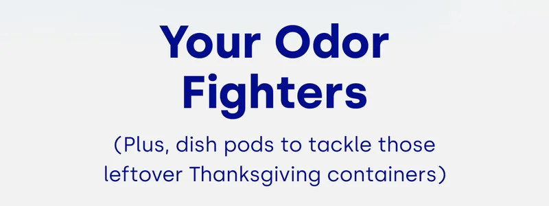 Your Odor Fighters (Plus, dish pods to tackle those leftover Thanksgiving containers)