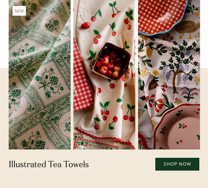 Illustrated Tea Towels  Shop now