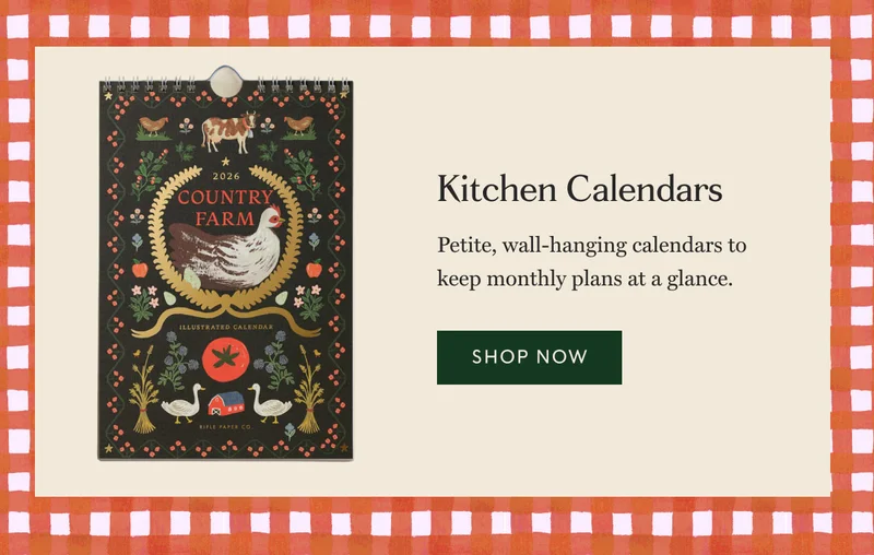 Kitchen Calendars  Petite, wall-hanging calendars to keep monthly plans at a glance. Shop now