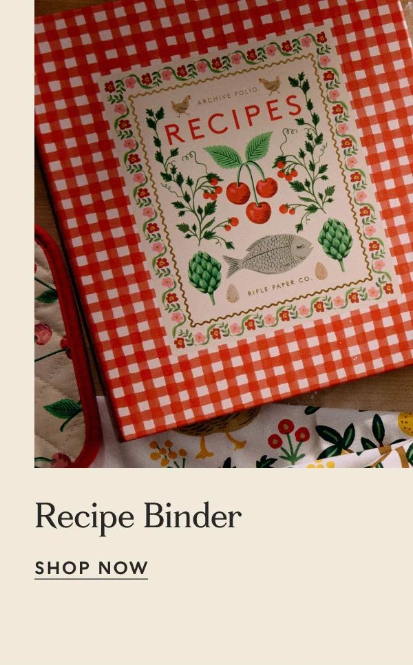 Recipe Binder Shop now