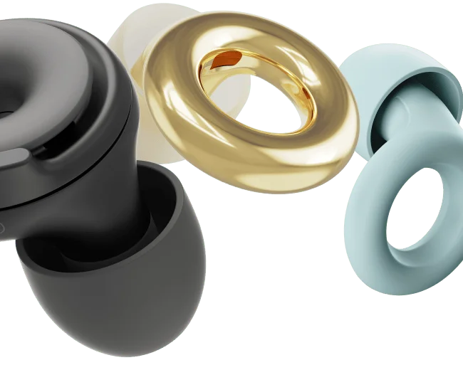 An image of Switch together with Experience and Quiet Loop Earplugs.
