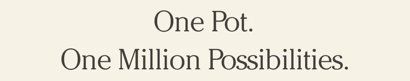 One Pot. One Million Possibilities.