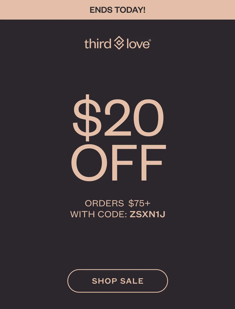 ThirdLove - Limited time only! $40 OFF ORDERS&nbsp; $150+ CODE LIMITED-VK1H SHOP NOW