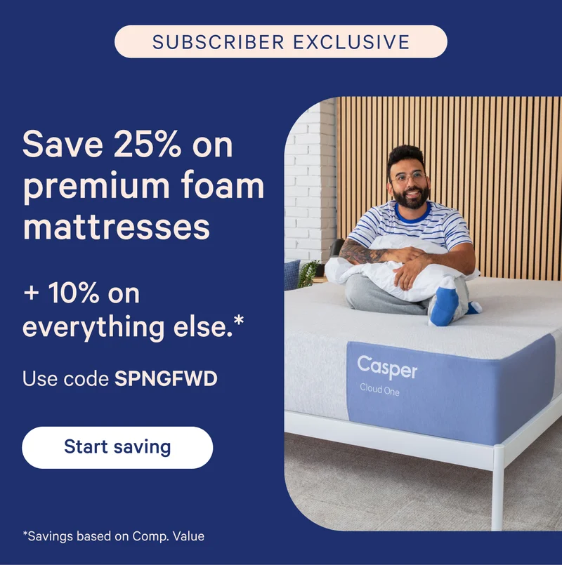 Save 25% on premium foam mattresses