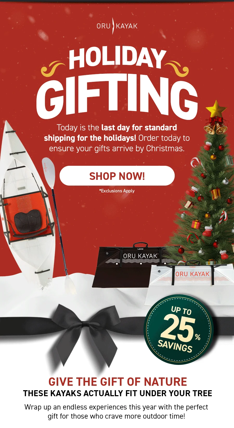 There's still time to give the gift  of nature! Order this weekend for standard delivery by Christmas!