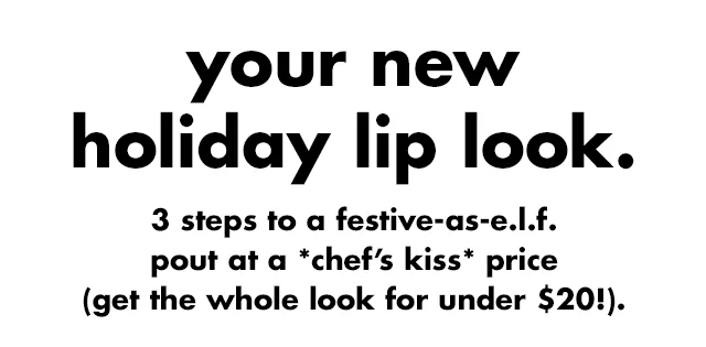 3 steps to festive-e.l.f. pout