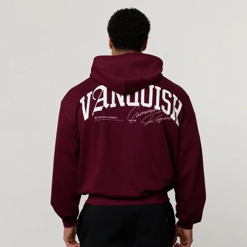 Image of REGIME OXBLOOD OVERSIZED HOODIE
