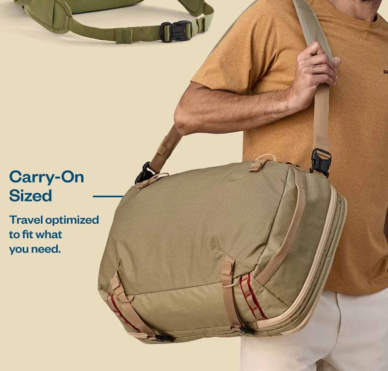 Black Hole MLC bags are carry-on sized, and travel optimized to pack only what you need.