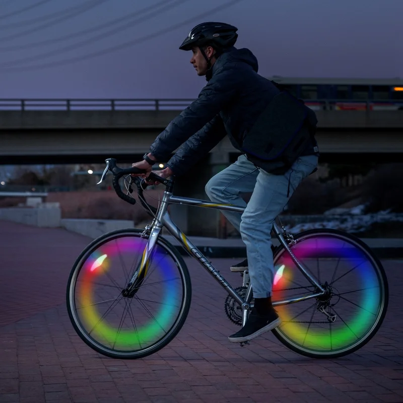 SpokeLit™ Rechargeable Wheel Light – Disc-O Tech™