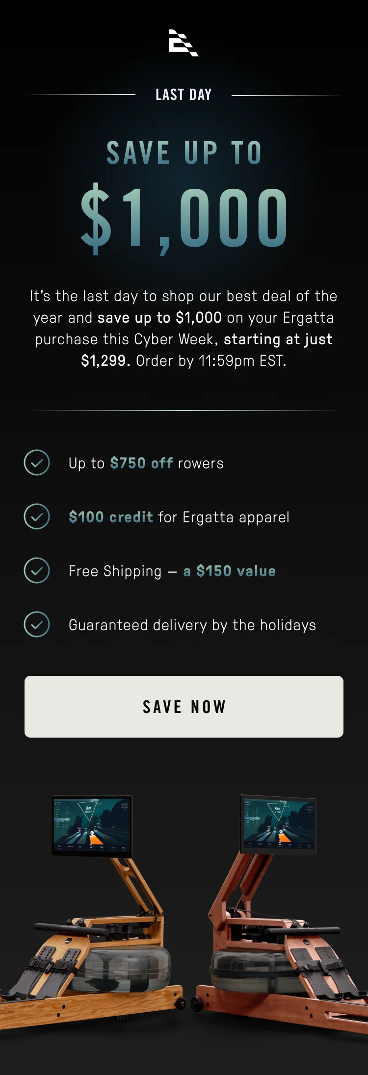 Last day for $1,000 savings