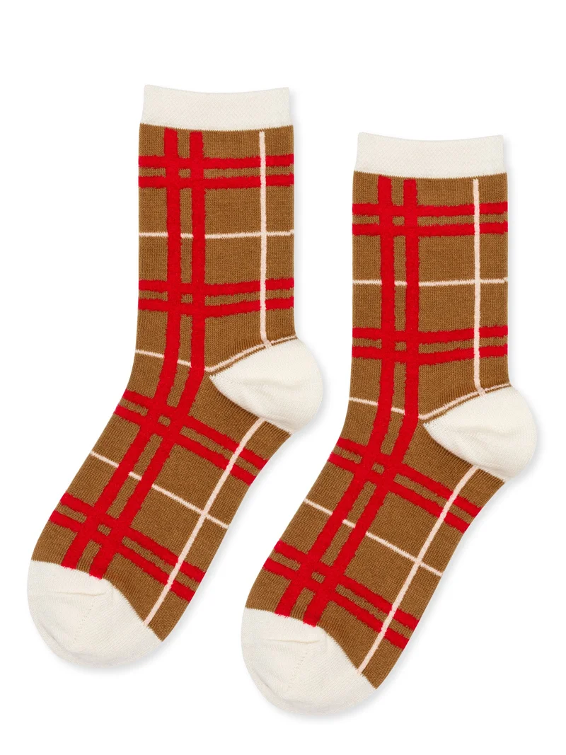 Image of Boucle Plaid Crew