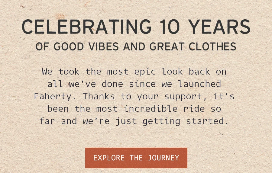 Celebrating 10 Years of Good Vibes and Great Clothes
