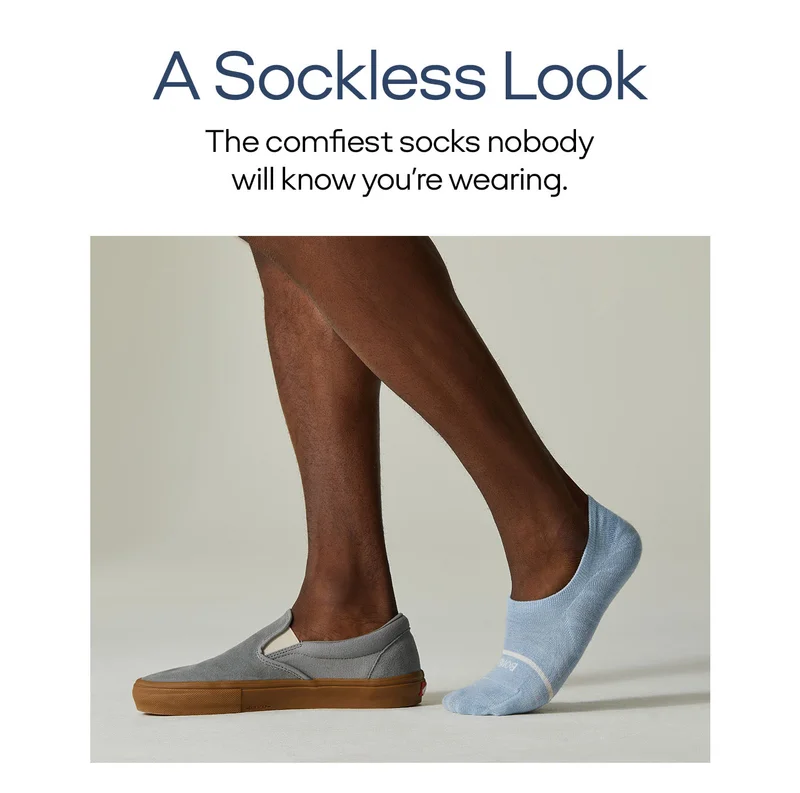 A Sockless Look The comfiest socks nobody will know you're wearing.