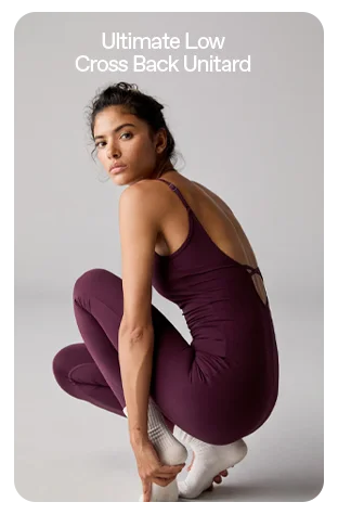 Ultimate Low Cross Back Unitard - Dark Cherry