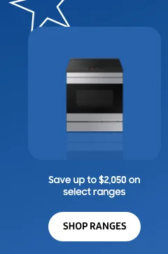 Save up to $2,050 on select ranges - SHOP RANGES