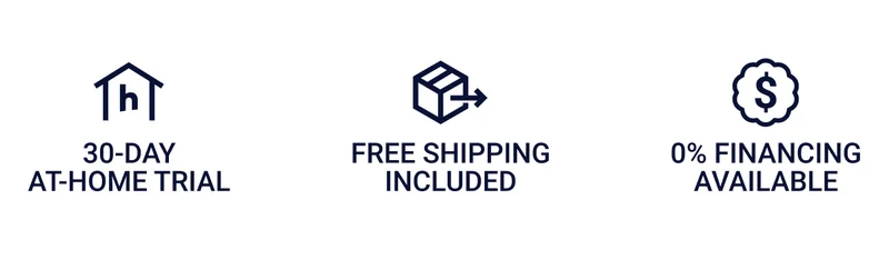 30-day at-home trial. Free shipping included. 0% financing available.