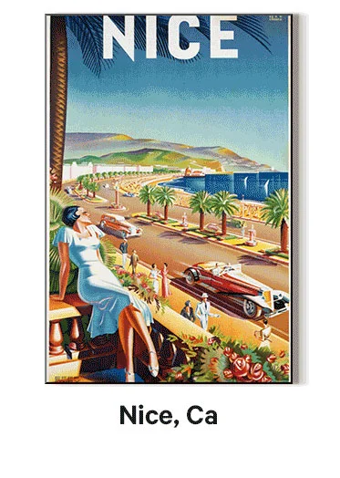 Nice, Ca, 1930 by Eff d'Hey