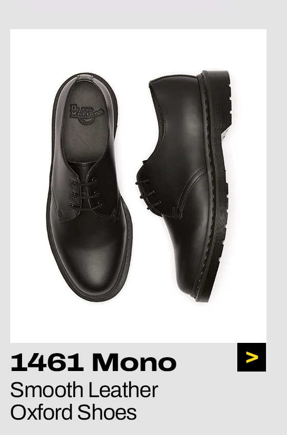 1461 Mono Smooth Leather Oxford Shoes