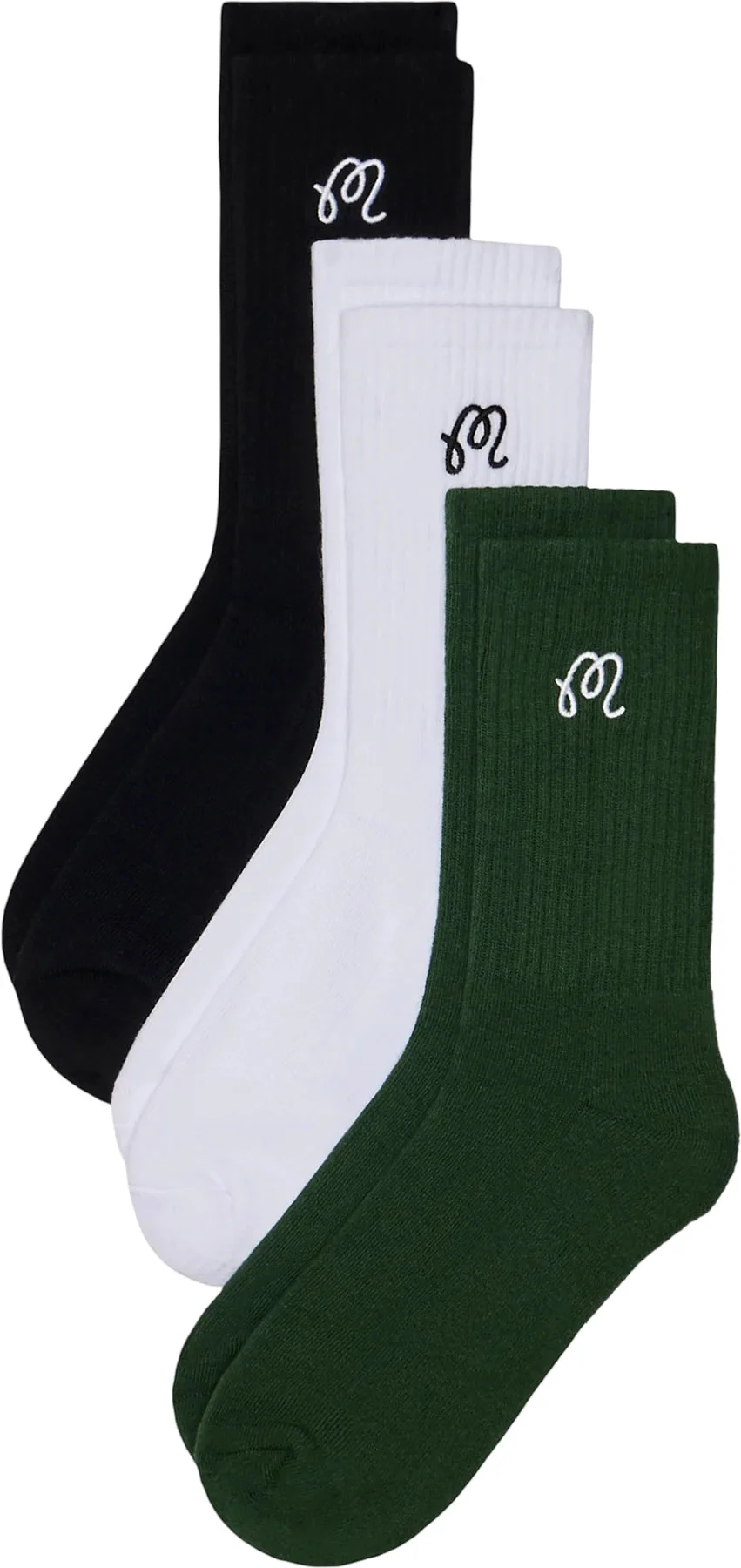 Malbon,  3-Pack Crew Socks - Men's