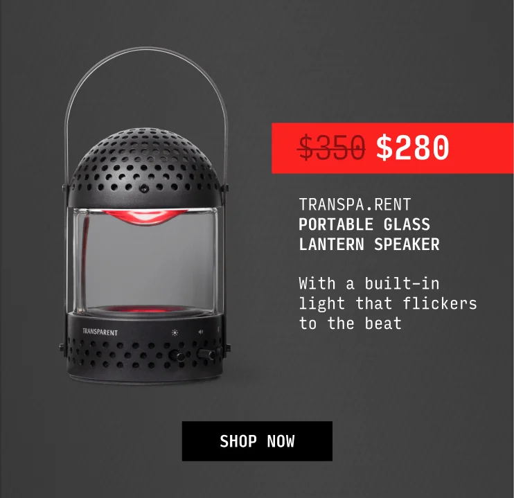 Portable Glass Lantern Speaker