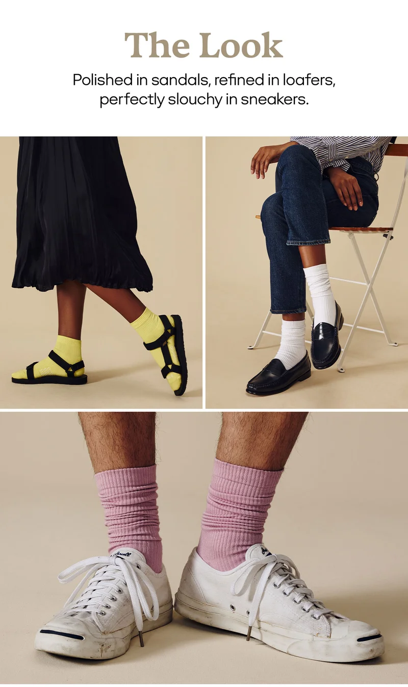 The Look | Polished in sandals, refined in loafers, perfectly slouchy in sneakers.