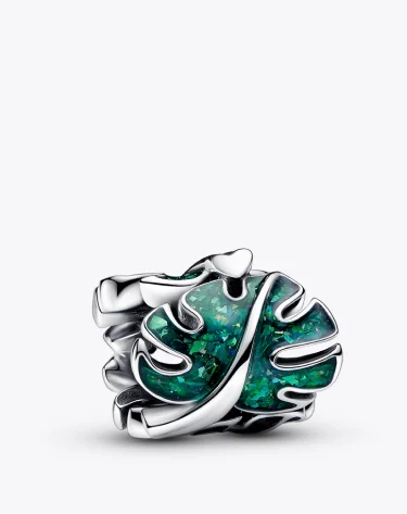 Green Monstera Leaves Charm