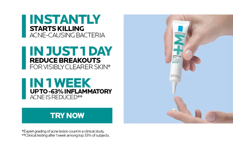In Just 1 Day reduce breakouts with Effaclar BPO Multi-Target Treatment. Discover now