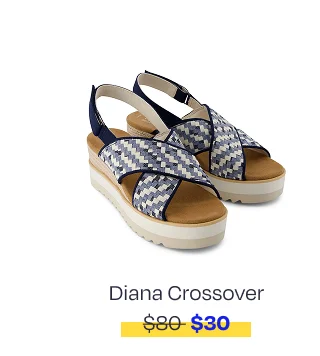 Diana Crossover Wedge Sandal - Image