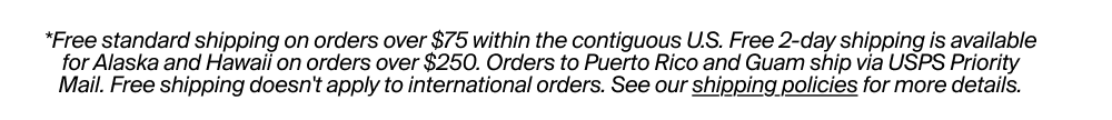 Free Shipping and Returns Terms and Conditions