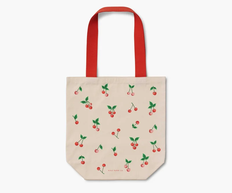 Image of Canvas Tote Bag - Cherries