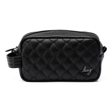 Lug Vegan Leather Quilted Cosmetic Pouch - Bolt Mini