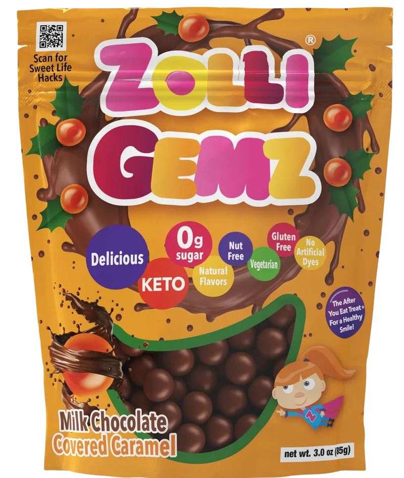 Image of Zolli Gemz Zero Sugar Milk Chocolate