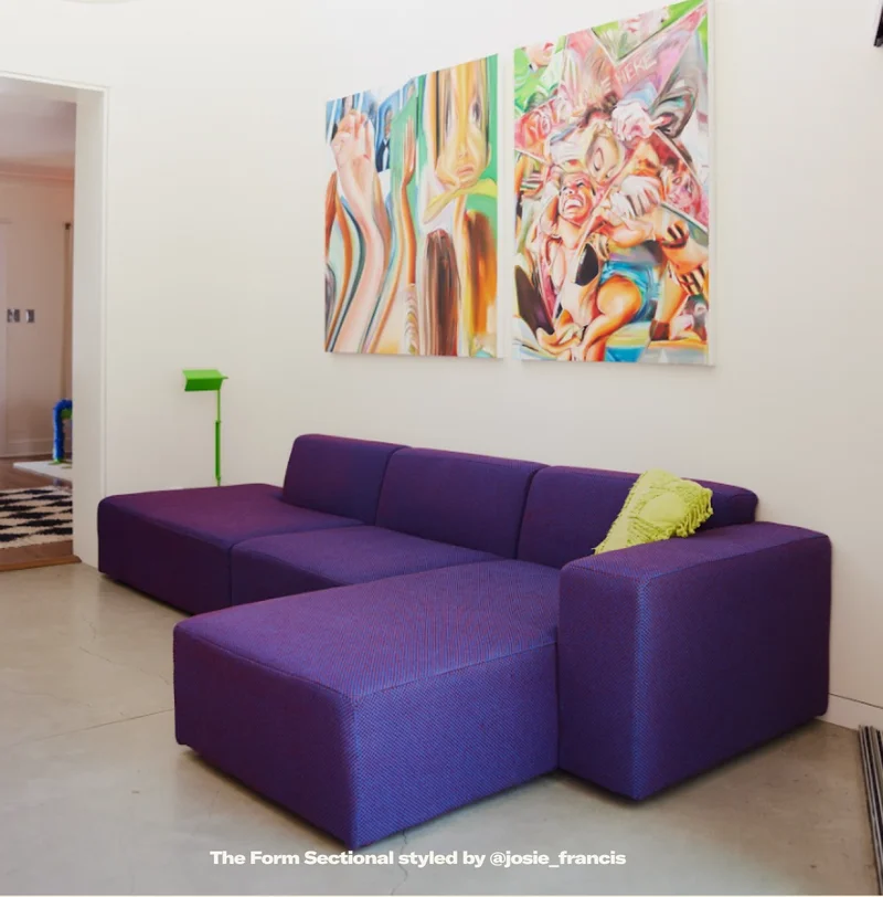 The Form Sectional styled by @josie_francis