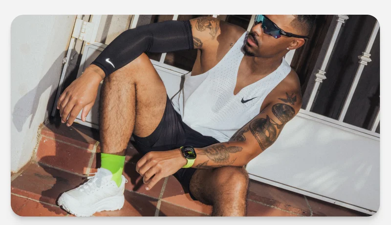 Tempo Band Goes the Distance. Tempo Band has a smooth, sleek profile designed to keep the pace. Its lightweight FKM and barley-there feel allows you to focus on what matters: pushing your limits and crossing the finish line. Shop Now.