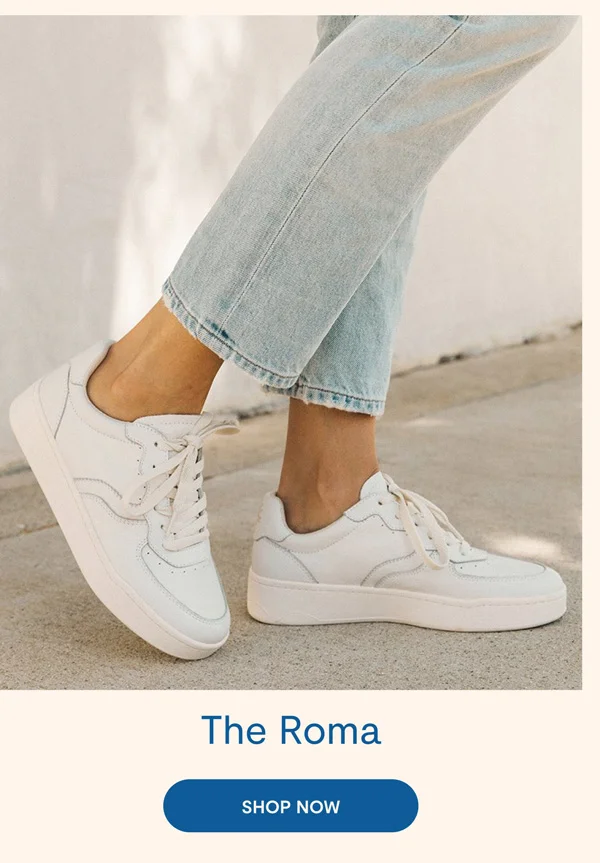 The Roma Sneaker  (White Platform Pictured)