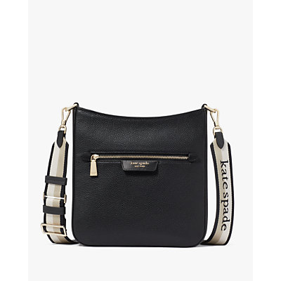 Hudson Pebbled Leather Large Messenger Crossbody