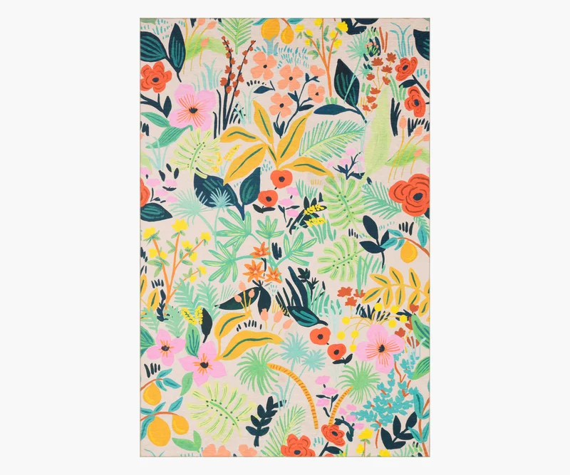 Image of Veranda Terracotta Indoor/Outdoor Rug - Cream