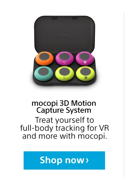 mocopi 3D Motion Capture System Treat yourself to full-body tracking for VR and more with mocopi. Shop now
