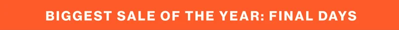 Biggest Sale of the Year: final days