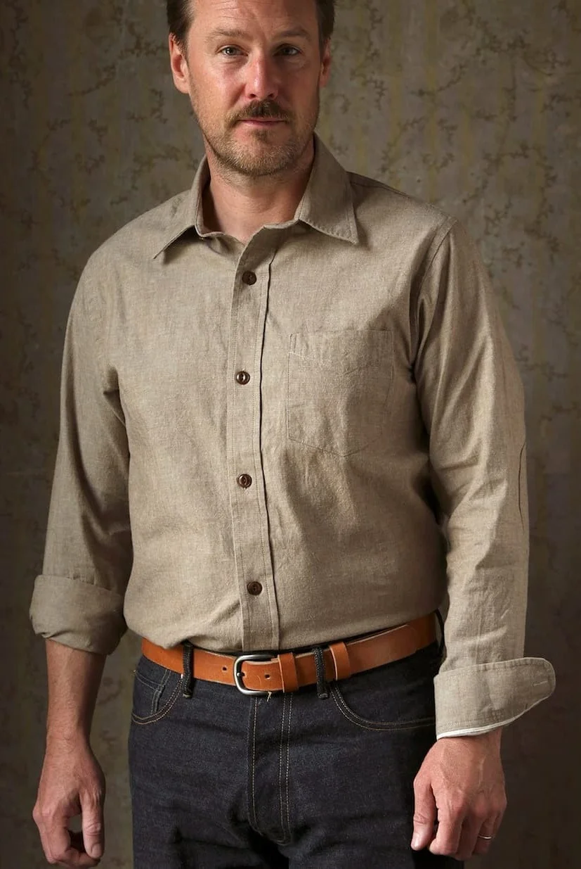 Okayama Selvedge Chambray Tan