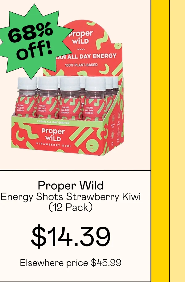 Energy Shots Strawberry Kiwi (12 Pack)