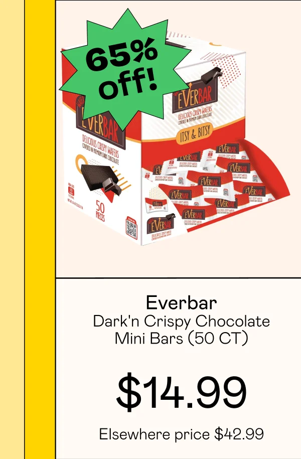 Dark'n Crispy Chocolate Mini Bars (50 CT)