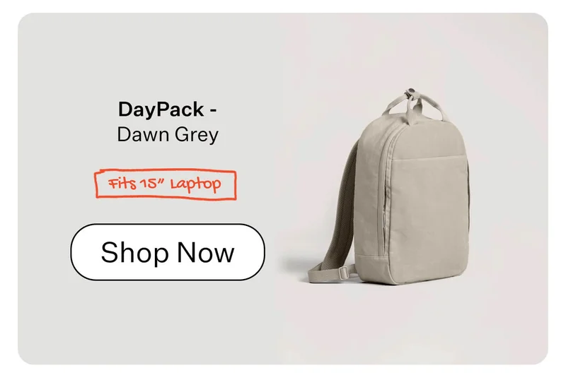 DayPack - Dawn Grey  Fits 15” Laptop  Shop Now