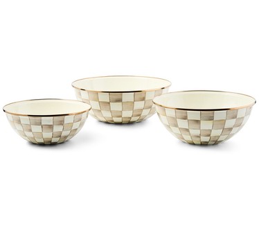 Mackenzie Childs Set of 3 Mixing Bowls