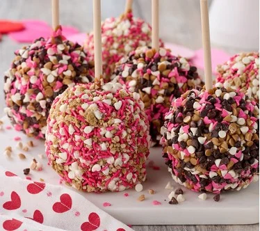 Mrs. Prindables 6pc Sharing Size Valentines Pink Lady Apples