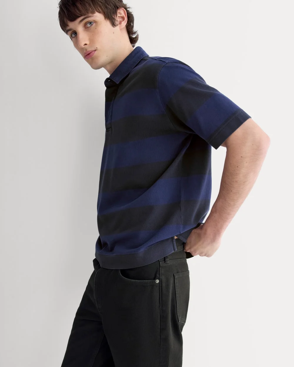 Image of Vintage Rugby Polo | Navy / Black