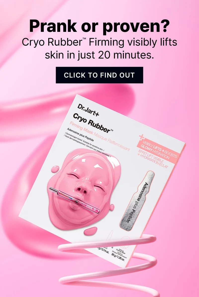 Prank or proven? Cryo Rubber{TM} Firming visibily lifts skin in just 20 minutes. | CLICK TO FIND OUT